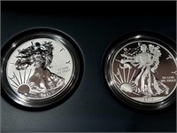 2013 American Eagle WP Two Coin Silver Set