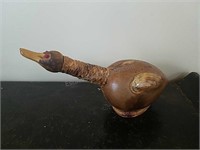 Leather wrapped Wood Duck