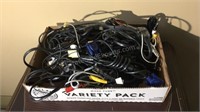 Box lot of Misc Wires & Cables