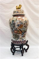 Covered Urn with Stand