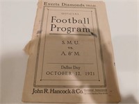 1921 A & M Football Program