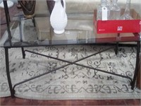 Glass top coffee table with end tables