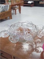 Punch bowl with cups