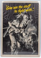 WWII Poster Give ‘em the stuff to fight with"