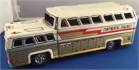 Vintage Continental Trailways Tin Friction Bus
