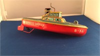 Vintage 1950's Bandai Express Cruiser Tin Boat