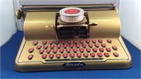 Vintage Berwin Gold Toy Typewriter
