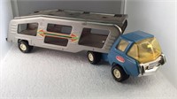 Vintage Tonka Car Carrier Semi and Trailer
