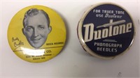 Vintage Bing Crosby & Duotone Dust Brushes