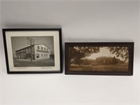 2 Framed Vintage Champaign Urbana Photos