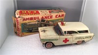 Vintage Tin Ichiko Ambulance Car w/ Box