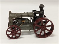 Antique Cast Iron Fordson Toy Tractor & Driver