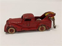 Vintage Cast Iron Wrecker Tow Truck Toy