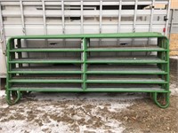 9 Green Livestock Corral Panels 12'