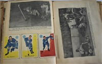 Vintage Hockey Scrapbooks with Cards & Clippings
