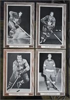 4 pcs Vintage Beehive Hockey Photo Cards  - VG