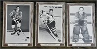 3 pcs Vintage Beehive Hockey Photo Cards