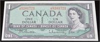 1954 CAD $1 Banknote VF JM Prefix