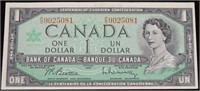1967 CAD $1 Centennial Banknote Ser. Number