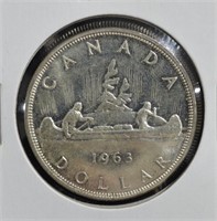 1963 CAD Silver Dollar Coin