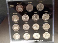 1979 P-199P Pr. S.B.A. (15) Coins in Acrylic