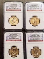 5th & 6th Pres P & D Presidential Dollars NGC UNC