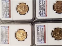 21st & 22nd Pres P & D Presidential Dollars NGC UN