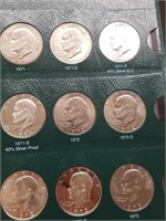 Complete Set Eisenhower Dollars Incl/ Proofs (32)