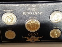 1999 & 2000  24Kt. Gold Plated Coin Sets