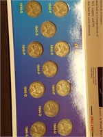 Wartime Nickel Set 1942P-1845S (11) Coins