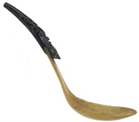 Tlingit Carved Horn Spoon
