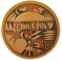 Hopi Pottery Bowl - Coyote
