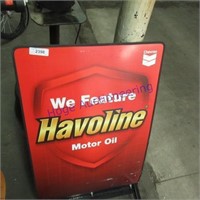 Havoline sign on stand appro 39"Tx2ftW