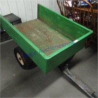 Green dump wagon, 49" long x 33" wide