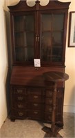 Tall Circle Table, Secretery Desk w/ Hutch