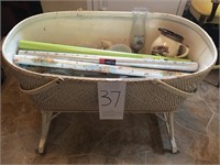 Vintage Bassinet and Contents