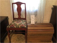 Chair and Chest Lot