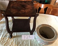 Small End Table, Flower Pot