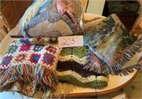 Afghans and misc blankets