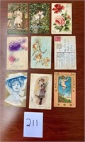 Vintage Postcards with writing on back