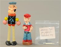 TWO CELLULOID POPEYE FIGURES