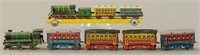 GROUP OF TRAIN PENNY TOYS
