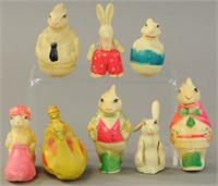 GROUPING OF EIGHT EASTER CELLULOIDS