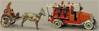 GOAT CART & FIRE ENGINE PENNY TOYS