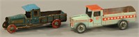 LOT OF TWO PENNY TOY TRUCKS