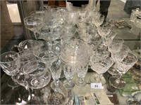 LARGE QTY OF CRYSTAL & GLASSWARE