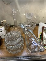 ROSENTHAL ASH TRAYS, CRYSTAL DECANTERS,