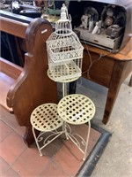 3 TIER PLANT STAND & BIRD CAGE