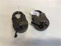 2 X WENTWORTH PADLOCKS COMES WITH KEYS-REPRO