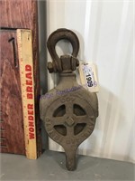 The NEY MFG Co. metal pulley-approx 12"Tx5"W